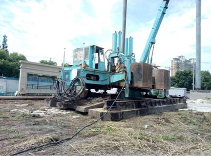 智能引導系統安裝于吳中路樁機施工地 智能引導系統安裝于吳中路樁機施工地